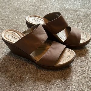 Crocs Strappy Wedges